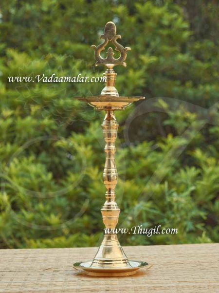 1 foot tall Brass Prabai Kuthu vilakku Standing Diya  