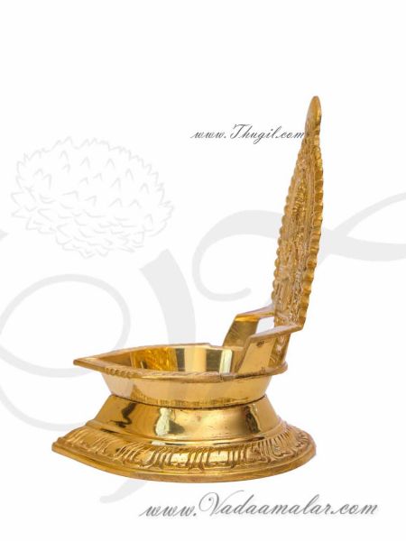 Kamakshi Lamp Vilakku Brass Diyas Buy Now from India 6 inches 