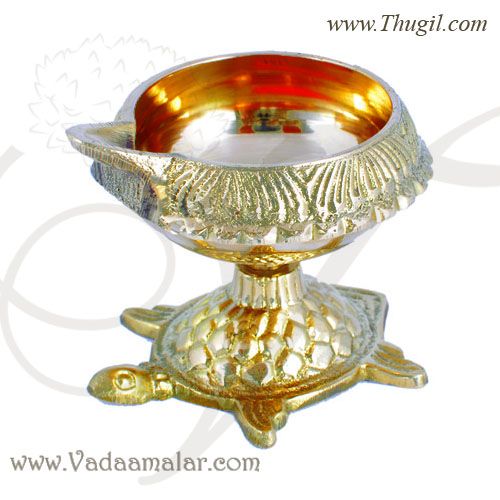  kuber Diya In Brass Pooja  Lamps Deepam For Decorations 4 pieces
