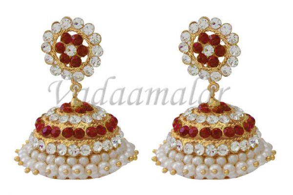 Jhumkis Jhumka Traditional India Sarees Earrings Ear studs - Medium size
