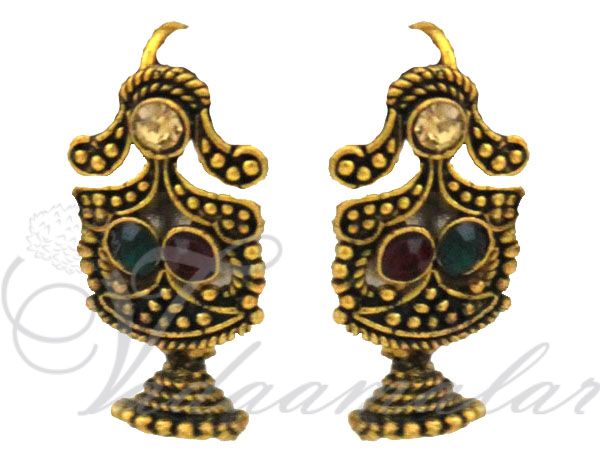 Small Cute indian Traditional earring  Jhumkis Jhumka Traditional Ethnic Earrings Ear studs For Babies.