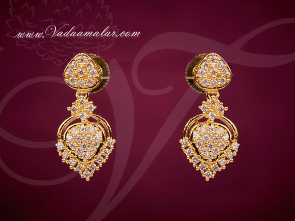 American diamond stone indian earring buy online