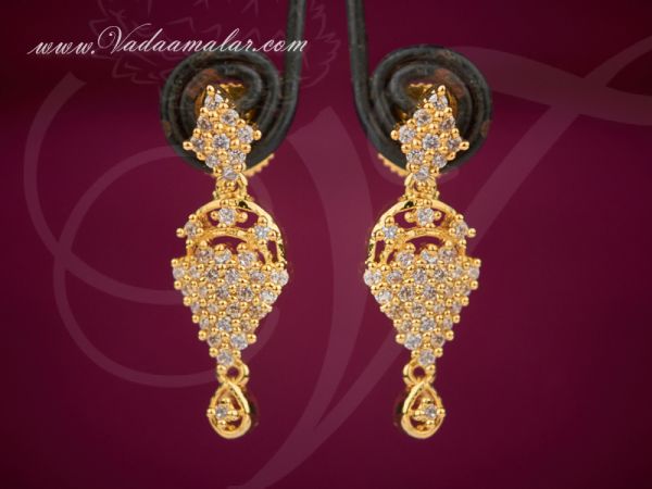 American diamond stone indian earring buy online