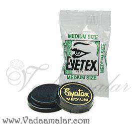 5 pieces EyeTex Kajal Round Black - Safe for Children