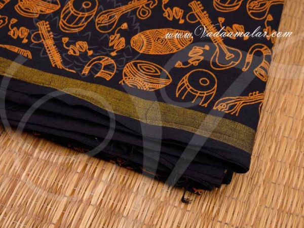 Pure Cotton Fabric Musical Instrument Print Buy Now