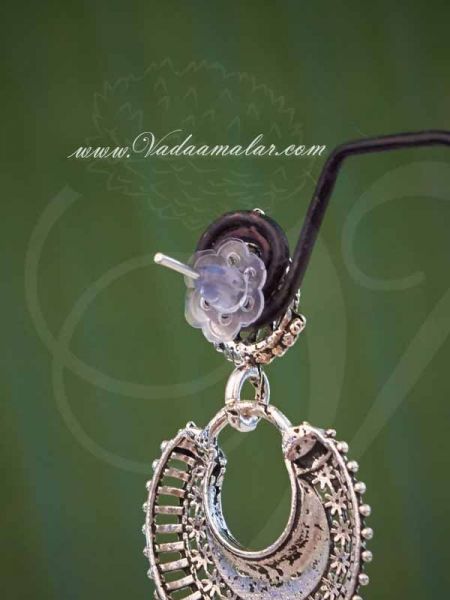 Buy Cute Beads Earring Online Silver Oxidised India Ear hangings Buy Now