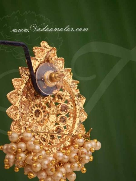 Buy Beautiful Beads Earring Online Gold Oxidised India Ear hangings Buy Now