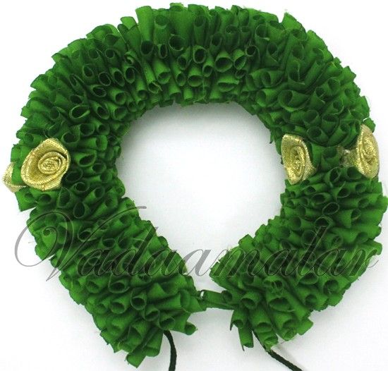 Artificial Green  Flower for hair braid Band Indian Wedding Dances