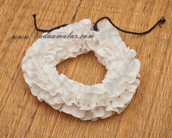 White flower petals artificial Flower for Gajra hair braid Band  Bharatanatyam