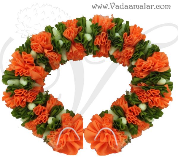 Buy Artificial Flower Ring For Hair Braid Band Bharatanatyam 