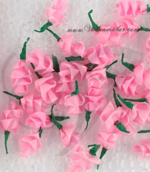 Artificial Fake Light Pink Rose Flower for decoration art hobby craft work 100 pieces