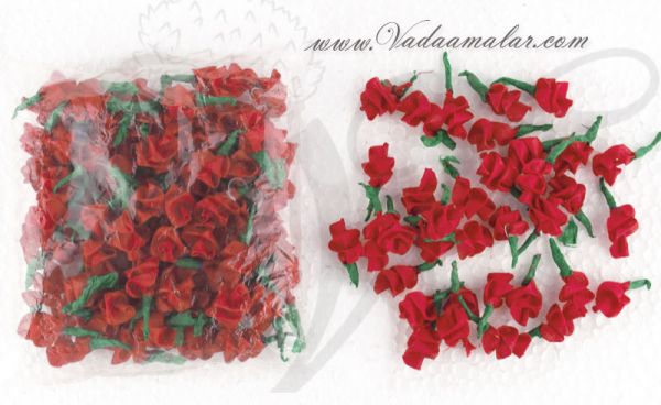 Artificial Fake Red Rose Flower for decoration art hobby craft work 100 pieces