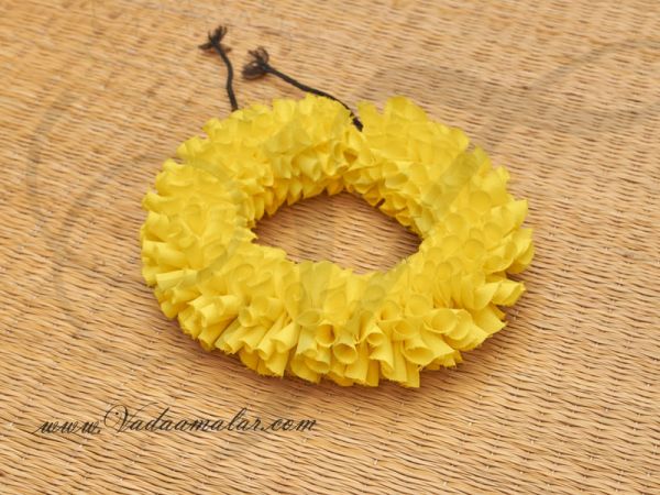 Yellow Artificial Flower Veni Indian hair synthetic flowers Buy online