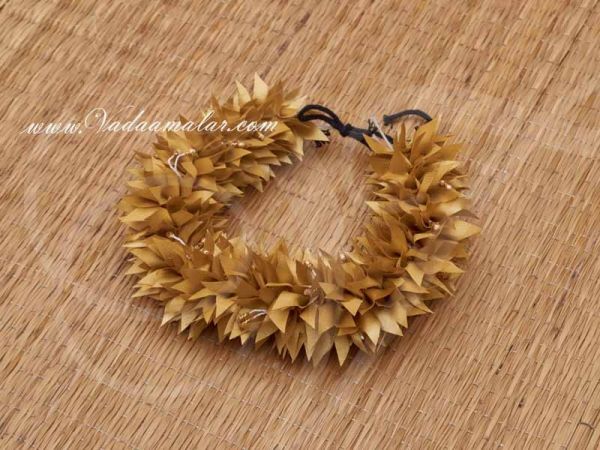 Gold Colour Flower Band Veni for hair braid Indian Wedding Buy Now