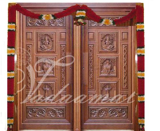 Festival Mandap Hall Decorative Red Door decoration Synthetic flowers Large Size Buy