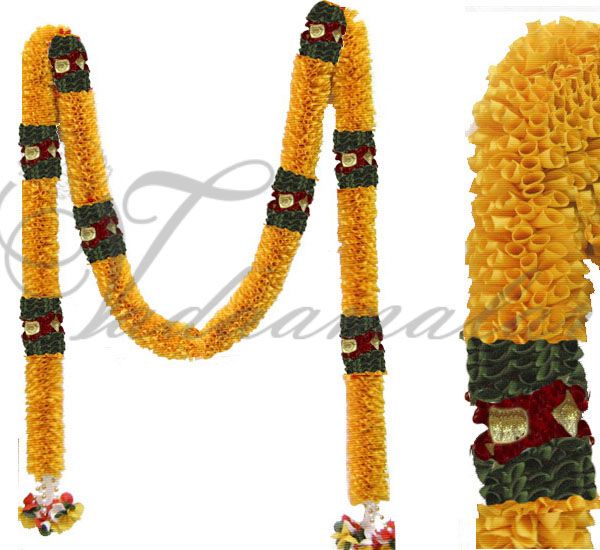 Artificial Yellow Flower Garlands Doorway decorative fabric malas Tomas garland