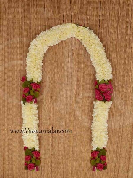 Jasmine Rose Wedding Mathu Malai Artificial Flower Garland Deity Garlands Buy Online