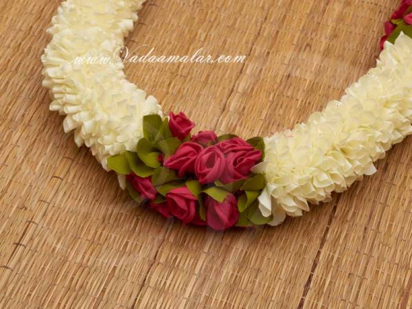Jasmine Rose Wedding Mathu Malai Artificial Flower Garland Deity Garlands Buy Online