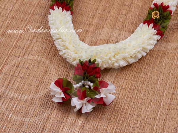 Small Size Flower Garlands Mala Synthetic deocrations Available Online 16 inches