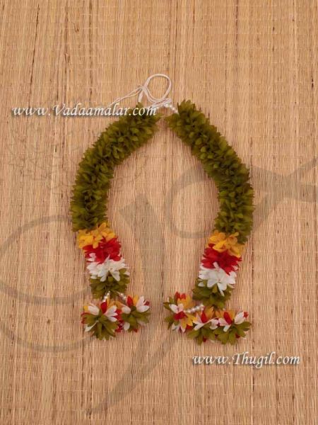 Green Wedding Mathu Malai Artificial Flower Garland Deity Garlands Buy Now 13 inches