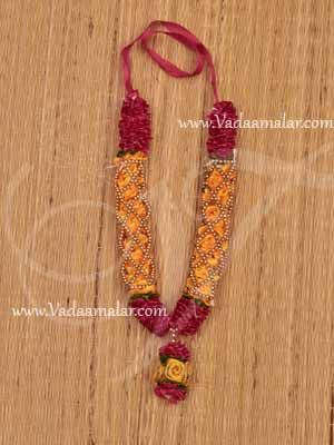 Maalai For Statue Photo  Yellow Colour Synthetic Garlands  Buy Now 10