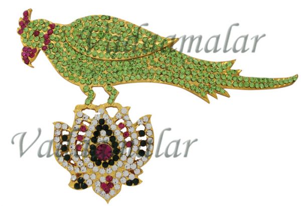 Parrot Ornament Deity Jewelry Stone Jewellery Dances Deities Meenakshi Amman Buy Online