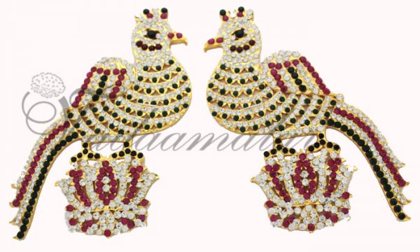 Parrot Goddess Parvathi Ornament Deity Jewelry Deities Meenakshi Amman Buy Online -2 pieces