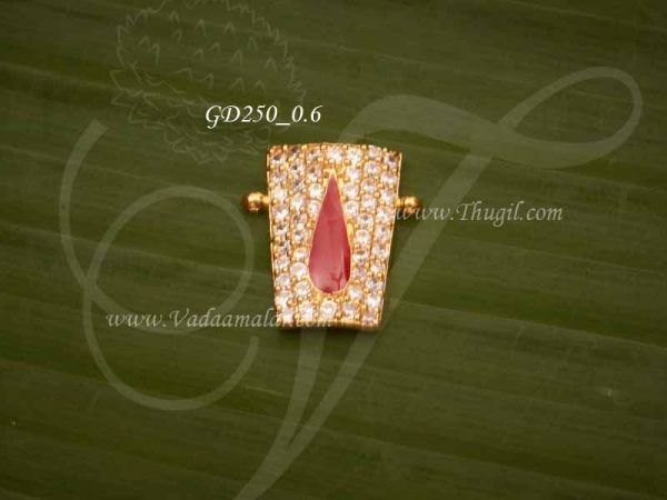 American Diamond Tilak Tikka Symbol Hindu Jewellery 0.6 inches