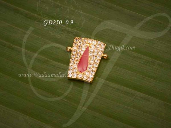 American Diamond Balaji Namam ThiruNamam Stone Jewellery 0.9 inches