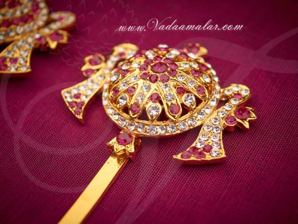 Buy Online Shanku chakra PERUMAL ornaments Vishnu Balaji Deity Ornament Decoration for Temple