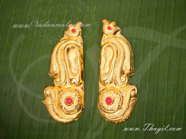 Ear Decoration Set Hindu Idol God And Goddess Karna pathakkam 5 Inches