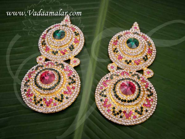 Karna Patham Ear Decoration Jewellery with Multi Stones for Sringhar Buy Now  7'inches