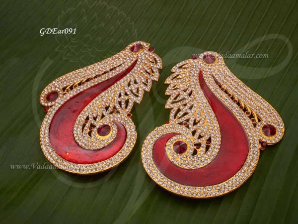 Karna Pathakkam God Goddess Ear Jewellery Earring 5 inches