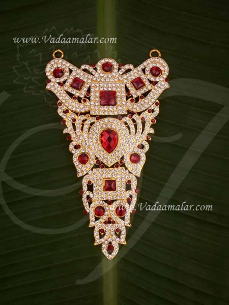 Haram Centre Piece Stone Necklace for Sringhar Decoration 6.5