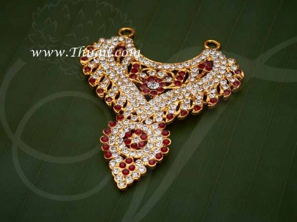Small Size Hindu Deity Necklace Jewellery Stone Ornament for Small Idols 2.5