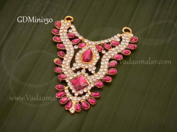 Necklace Small Size Deity Jewellery For Hindu Small Idols 2.8 inches