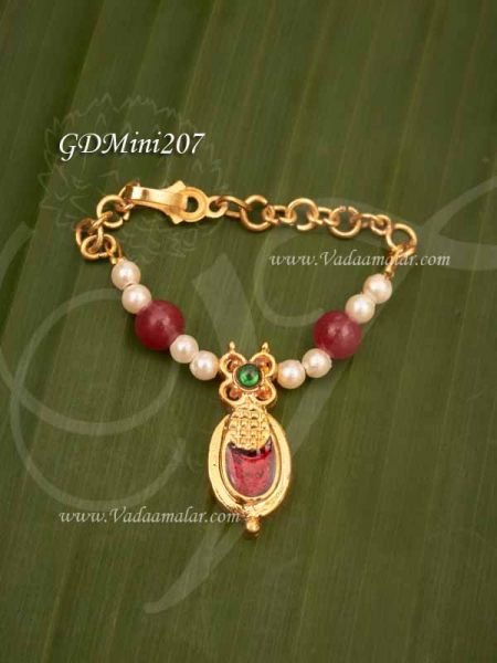 Necklace Small Size Deity Jewellery For Hindu Small Idols - 2.5 inches