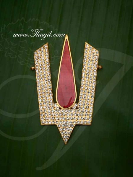 Vishnu Namam balaji Nama Symbol Jewelry Ornament Statue Diety Jewellery