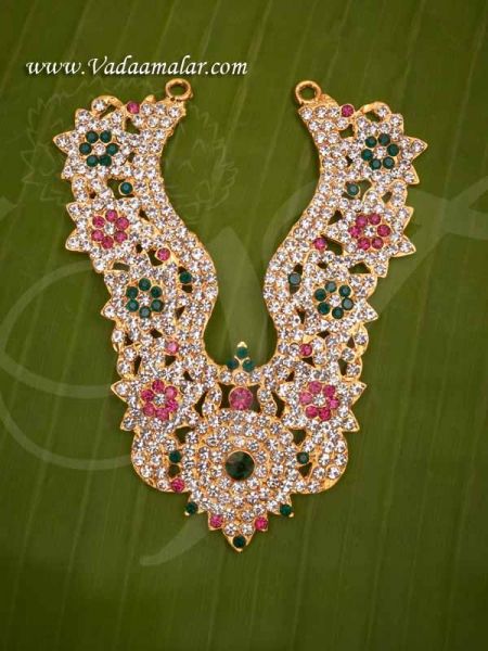  Kavasam Multicolor Stone Necklace Hindu Idol Ornaments Buy Now 4