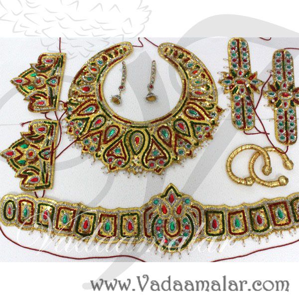 Hindu Goddess Fancy Dress Jewelery Indian Princess Queen Maharani Accessories