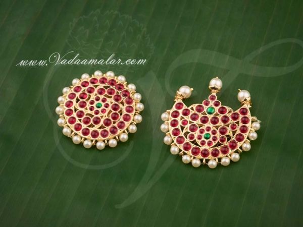 Gold Plated Indian Bridal Accessories Sun and Moon Chandara Sooriyan