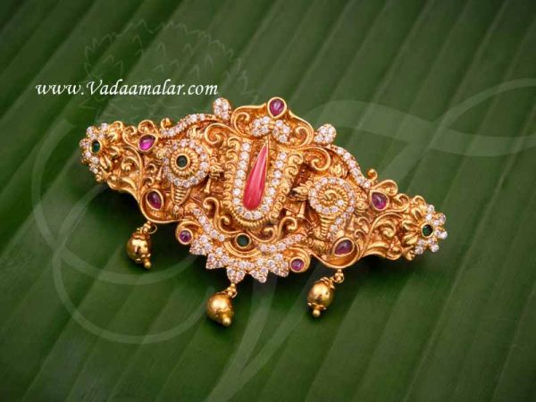 Hair Clip Traditional  Jewellery Thirunamam Tottu Namam Thiruman decoration