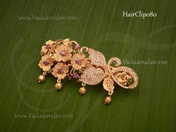 Hair Clip with Flower Design Brooch Jewellery for Gifts