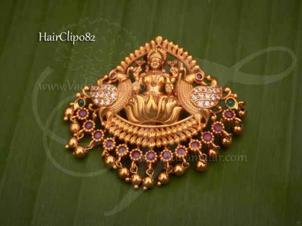 Antique lakshmi Design Hairclip Ornament For  Hair Bunclip Wedding Buy Now