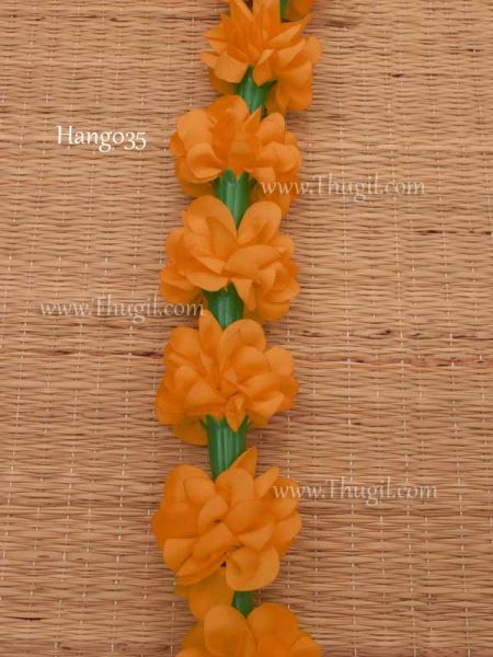 Marigold Orange Flowers Toran Door Hanging Decoration - Washable 1 meter