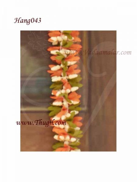 Flower Hangings Jasmine Thulsi Kanakambaram tussles 12 inches