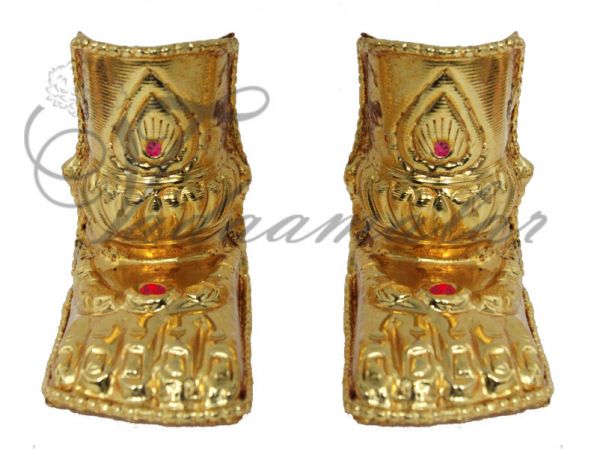 2 to 3 inches Hastham Paatham Deity Vigraha Palm Feet Decoration Gold Plated Temple Ornaments Buy Online