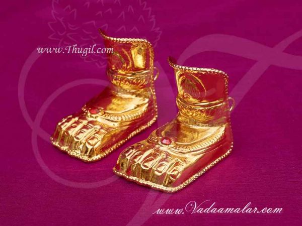 Paatham Vigraha Feet Decoration Gold Plated Temple Ornaments Buy Online