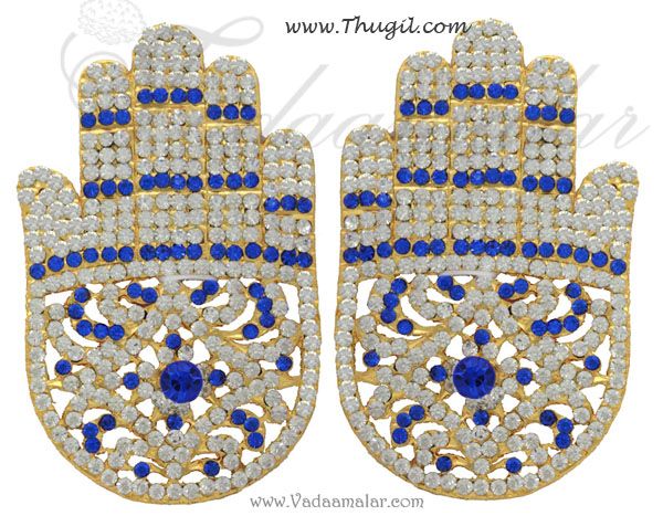 Swami Lord Vishnu Devi Hand alankaram Palm Deity Temple Jewelry Ornaments Buy Online