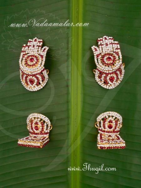 Hastham and Paatham For Deity Vigraha Palm Feet Decoration Buy Now 2.5